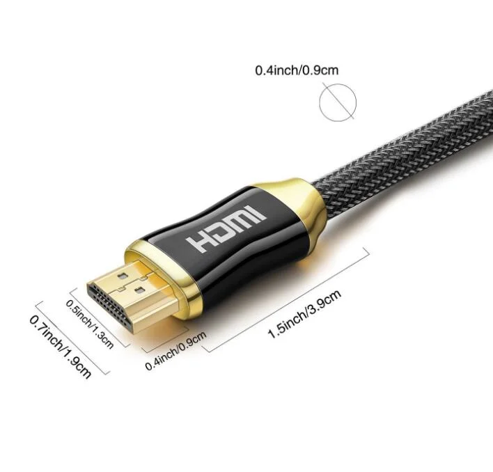Nylon Mesh High Speed HDMI 3D 7840p 8K HDMI Cable V2.1