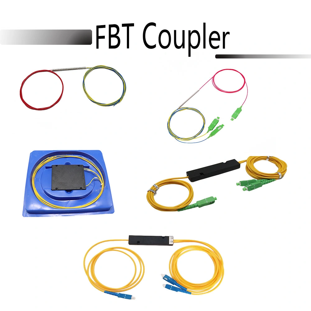 0.9mm 1X2 Mini Tube Fbt Fiber Coupler/Splitter Ratio 10/90 20/80 30/70 40/60 50/50 Optical Without Connector