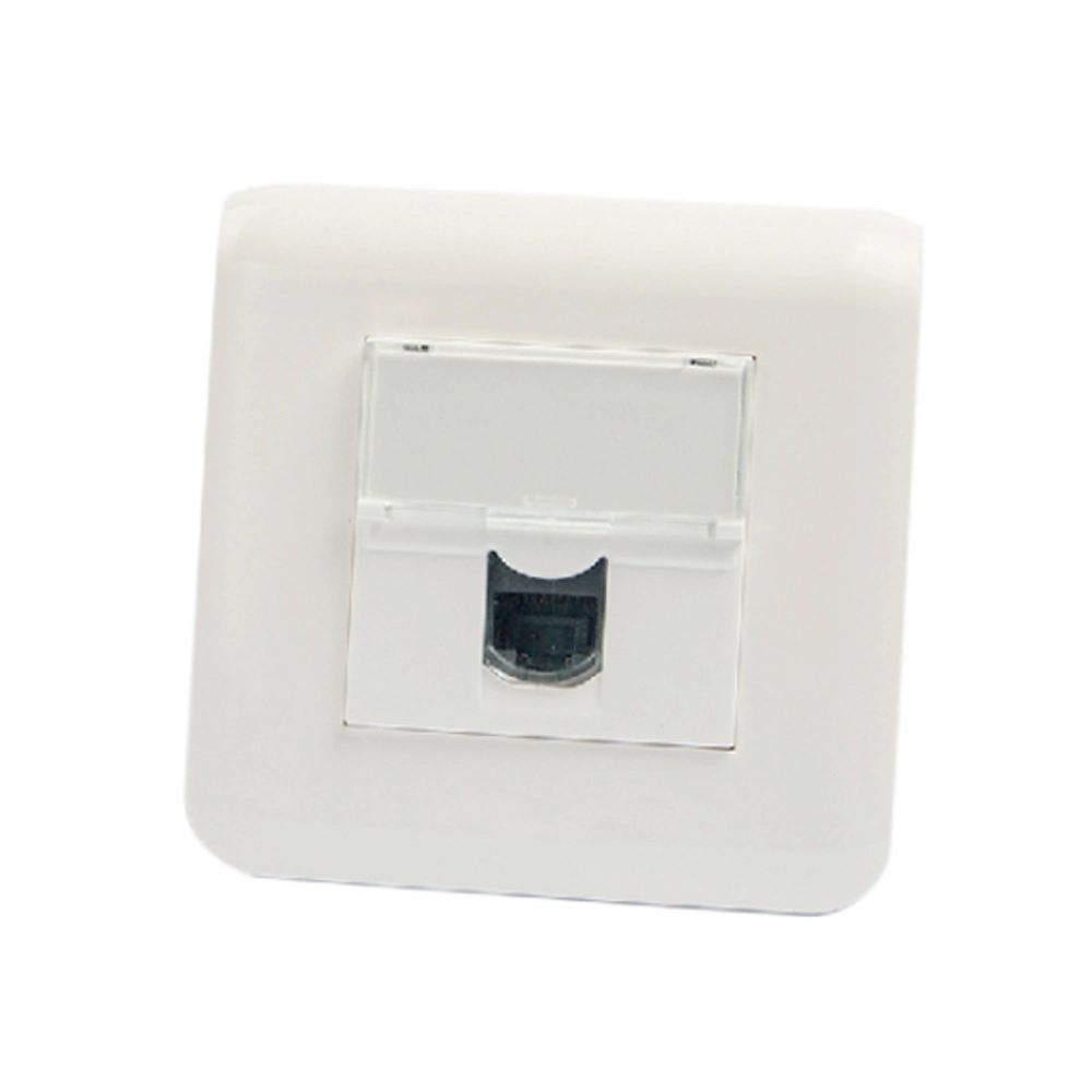 1 2 Port Network RJ45 Wall Face Plate Socket Cat5 CAT6 Face Plate