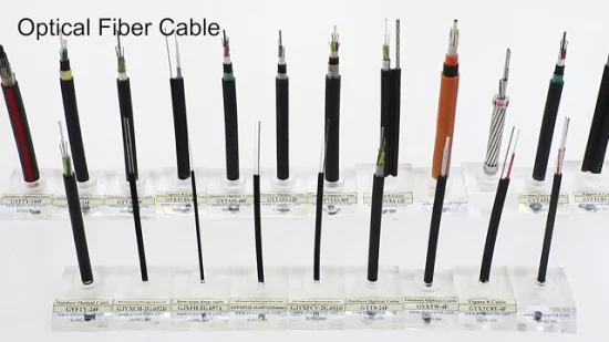 Câble de fil de fibre optique d'intérieur de tube de PVC de fil de cavalier multimode de 4 ou 12 noyaux GJFJV