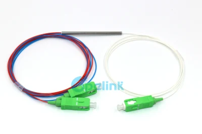 Coupleur de fibre 1X 2 1310/1550nm, type mini sans connecteur