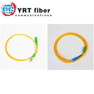 Cordon de brassage optique de PVC de baisse de fibre du connecteur FTTH de LC/Sc/St/FC MPO/MTP multicœur