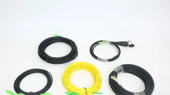 Câble d'interface FTTH préconnectorisé étanche pour l'extérieur, câble Cpri en queue de cochon, cordon de raccordement à Fiber optique avec mini connecteur Sc APC